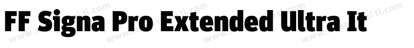 FF Signa Pro Extended Ultra Italic字体转换